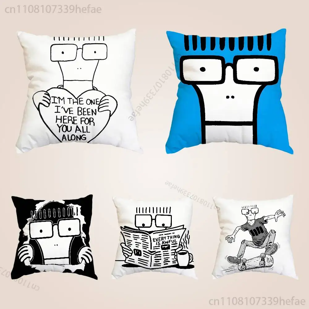 

D-Descendants Milo Go To College Pillow Cases for Bedroom Living Room Sofa Home Decor Polyester Cushion Cover with Zipper
