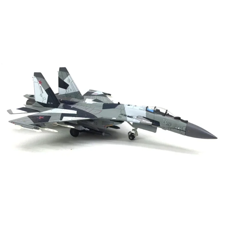 1/100 مقياس دييكاست سبيكة معدنية روسيا سوبر فلانكر SU 35 Su-35 SU35 طائرة مقاتلة نموذج اللعب لجمع