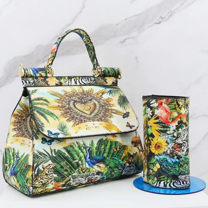 2024 Classic Crossbody Bags For Women Frame Handbag Purses And Handbags Luxury Purse Suit Printing Shoulder Totes Ladies Bolsa