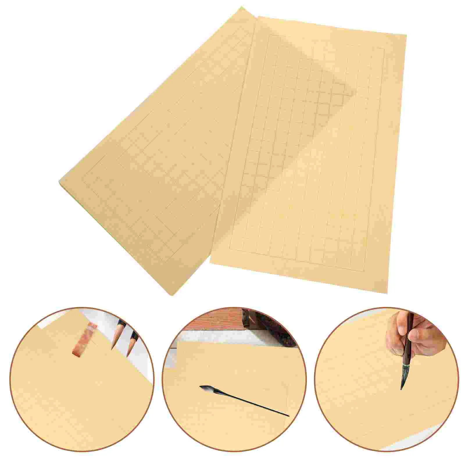 

Checkered Rice Paper Chinese Calligraphy Practice Xuan Writing for Beginners Stationery