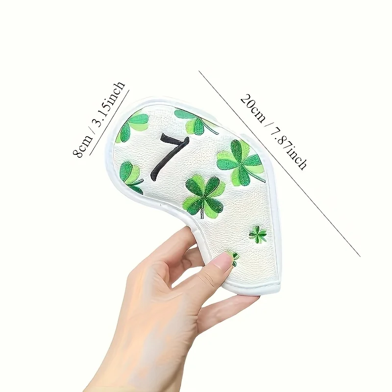 غطاء رأس حديد جولف من البولي يوريثان، مناسب لمعظم قضبان حديدية مع ختم الشريط السحري - رأس نادي واقٍ عالي التحمل، متين #5