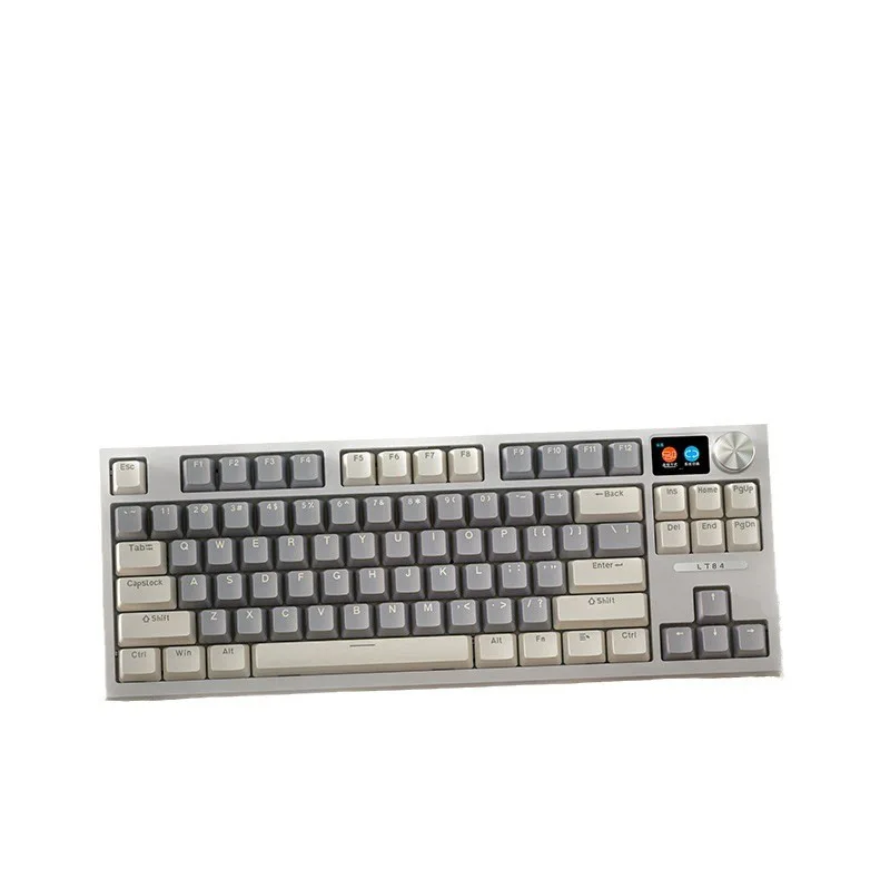 

Three-mode hot-swappable wireless bluetooth mechanical keyboard customized wired green axis
