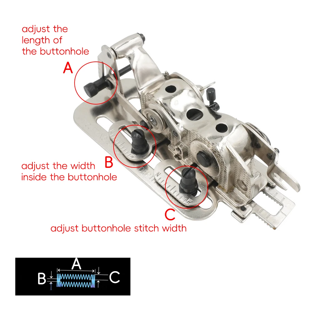 Buttonholer 4454/4455 Industrial and Treadle Sewing Machine Single Needle Automatic Buttonholing Attachment Fit