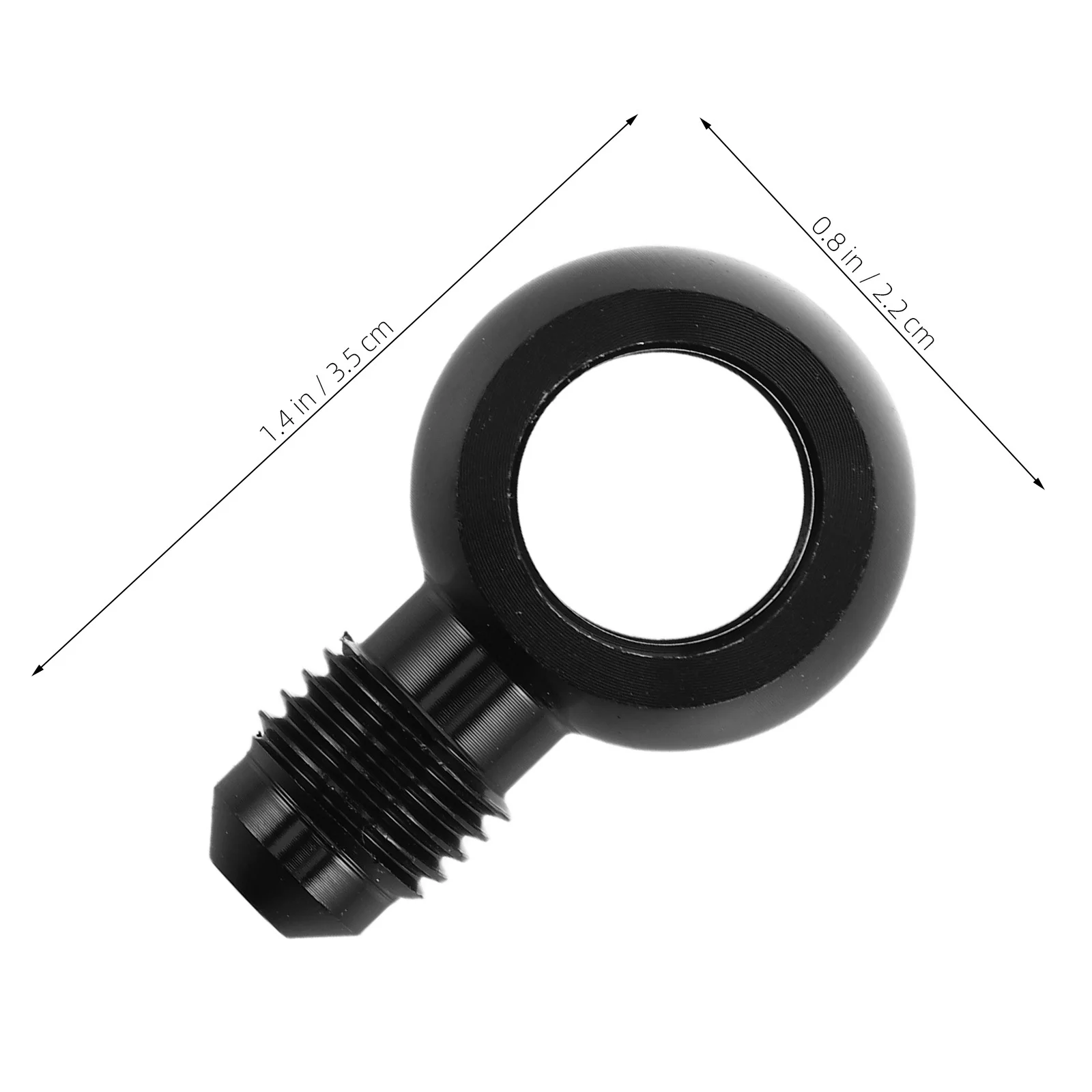 سبائك الألومنيوم البانجو المناسب موصل مستقيم لخط خرطوم الفرامل جزء بديل متين متوافق مع دراجة نارية السيارة #3