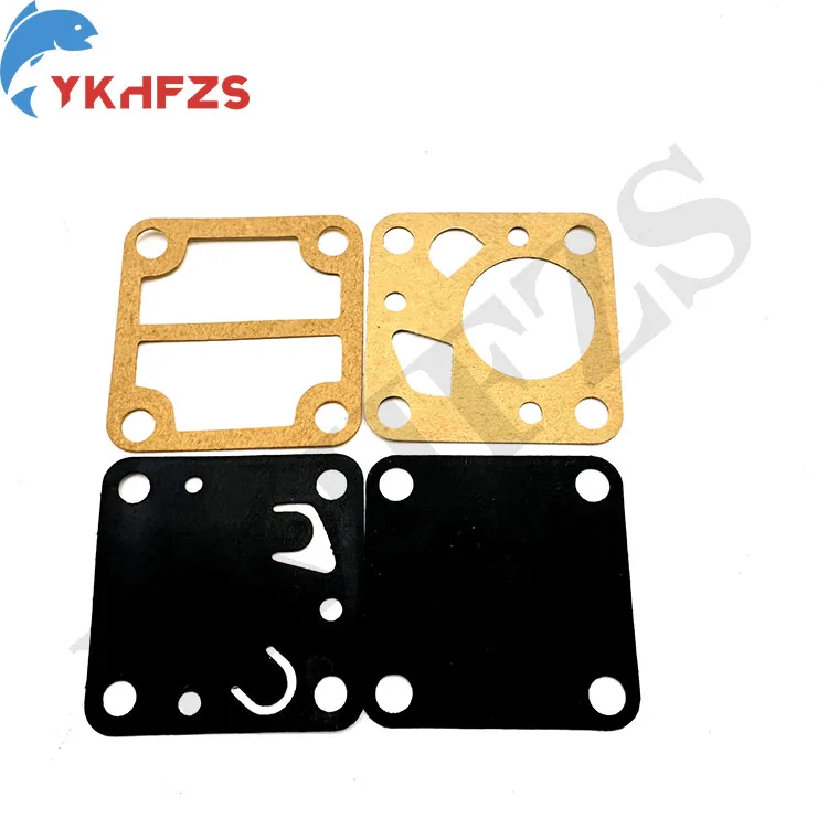 For Yamaha Outboard Motor 4HP-5HP Fuel Pump Repair Kit Gaskets 6E0-24471-00, 6E0-24411-00, 6E0-24435-00, 6E0-24434-00