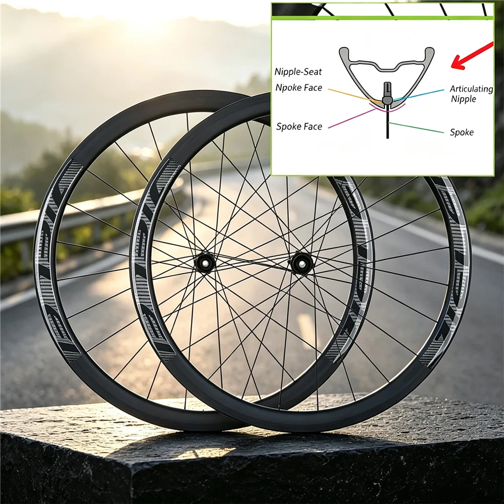 1375g Versteckte Speichen 700CT 1000 Carbon-Laufräder Scheibenbremse Carbon-Felge 36T 60T Ratsche Center Lock Rennrad-Laufradsatz Rennrad-Laufradsatz