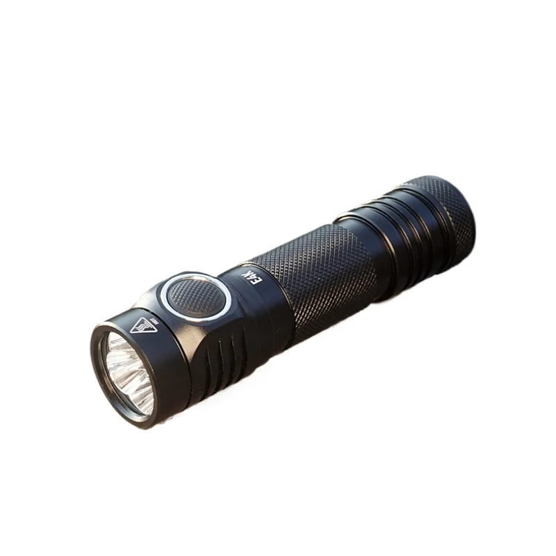 Outdoor light super bright rechargeable small portable tactical flashlight 21700 battery E4K