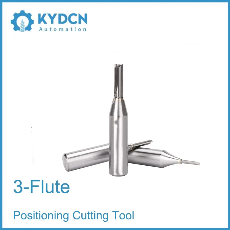 Fraise droite CNC haute précision à double/triple denture en carbure de tungstène pour le fraisage et le rainurage du bois