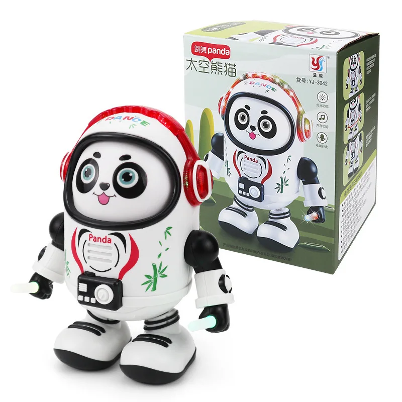 Robô de dança elétrica panda chinês presente infantil panda boneca espaço panda presente de natal