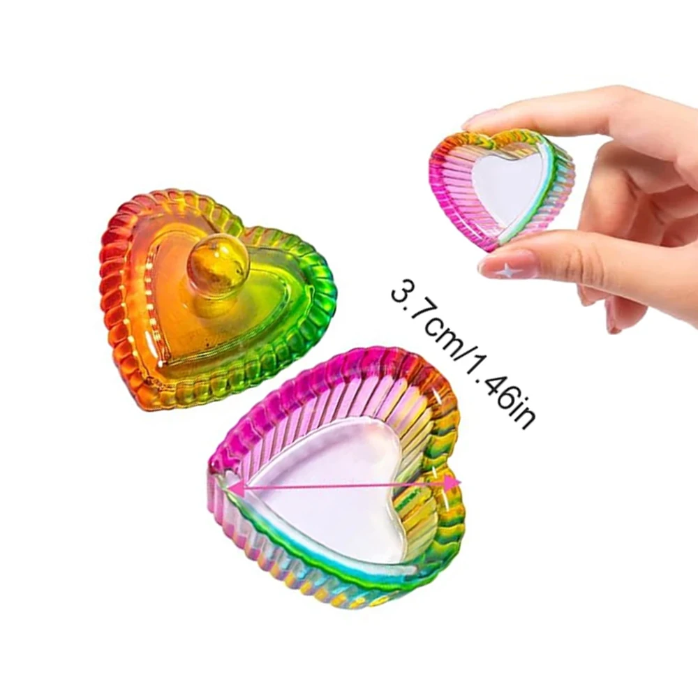 1pcs 전문 컬러 크리스탈 유리 아크릴 파우더 액체 네일 컵 두꺼운 바닥 유리 용기 네일 살롱 매니큐어 도구