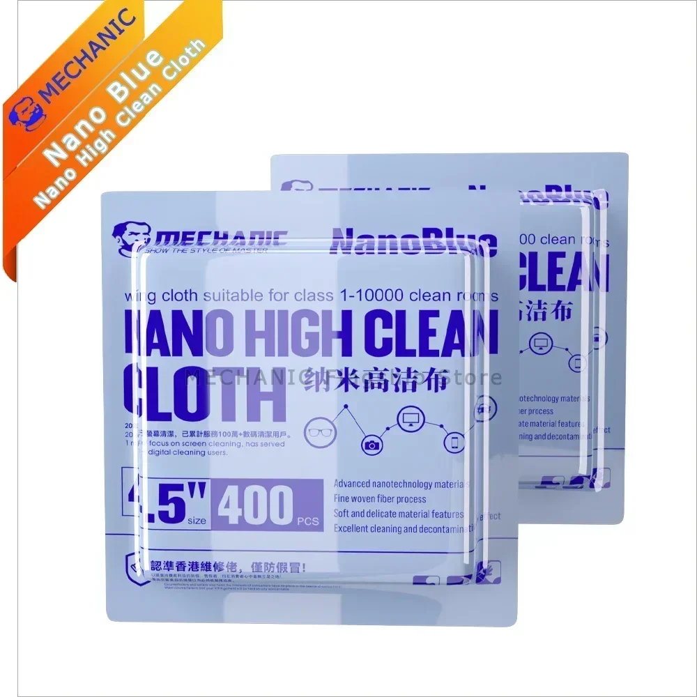 MECHANIC Nano Blue Dust Free Nano High Clean Cloth for Mobile Phone PCB  Laptop Screen Lens Camera Wiping Cloth Cleaning Tool