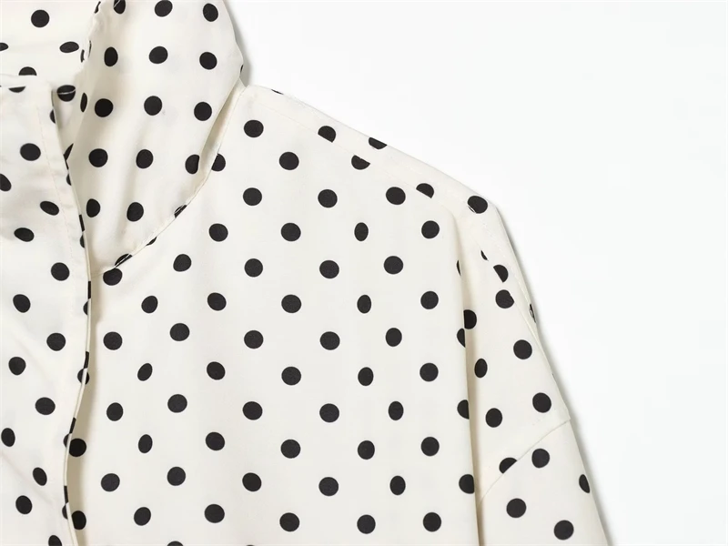 Guobioziy Women's Polka Dot Jacket Casual Athletic Design with Drawstring Hem Relaxed Fit Zip-Up Stand Collar Lightweight