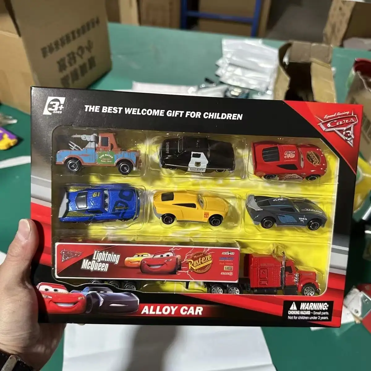 Disney Pixar Auto 3 Lightning Mcqueen Oom Truck Jackson Storm 1:55 Diecast Pvc Auto Model Pak Speelgoed Kinderen Jongen Festival Kid Gift