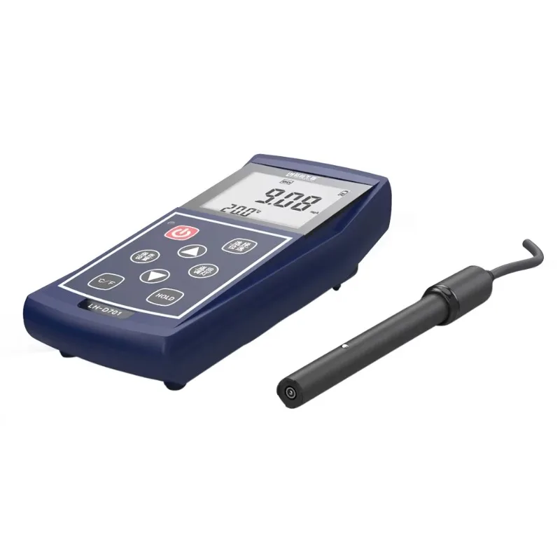 Tester per misuratore di ossigeno disciolto portatile ricaricabile per test dell'acqua dell'acquacoltura LH-D701