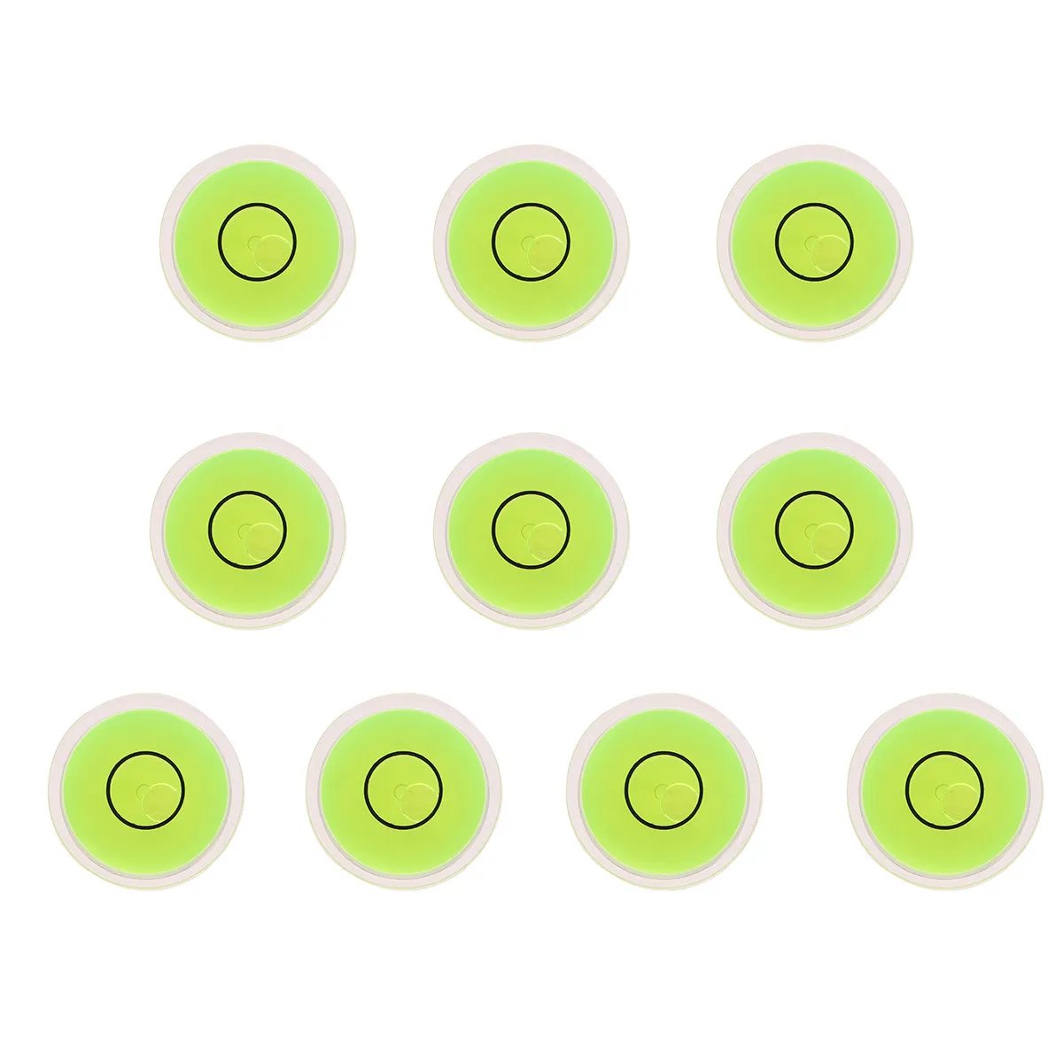 

10Pcs Circular Bubble Level Acrylic Precision Bubble Level for Calibration Picture Frame Cross Stitch Mural