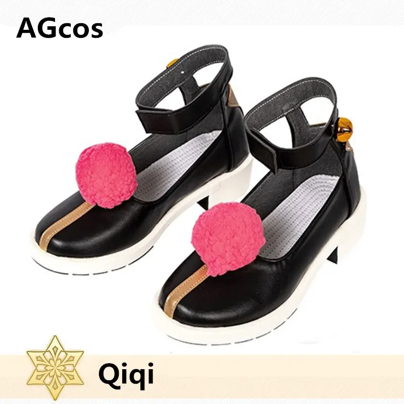 AGCOS In Stock Genshin Impact Qiqi Cosplay Shoes