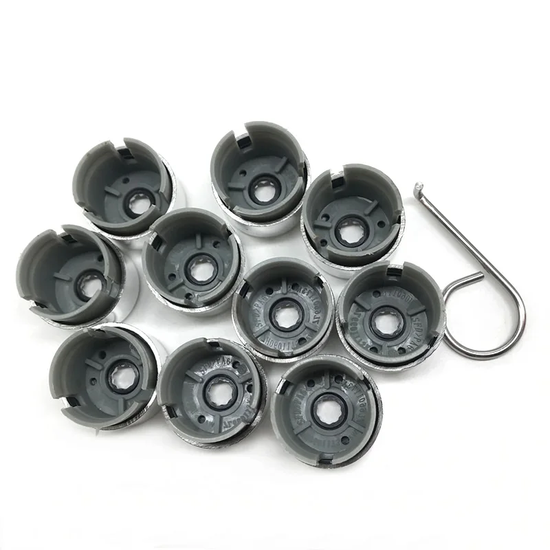 7L6 601 173A 2ZZ 10pcs Chrome Wheel Lug Bolt Nut Cap Cover 7L6601173A for VW Touareg 2004 - 2010 2011 2012 2013 2014