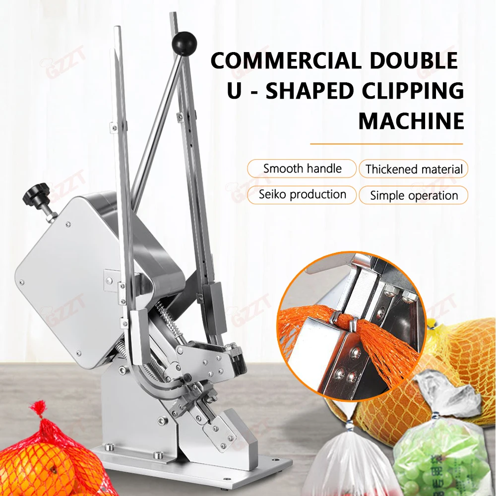 

Commercial Single U-shaped Clipping Machine U Shape Sausage Clipping Sealing Machine Stainless Steel Ham Sausage Binding Machine