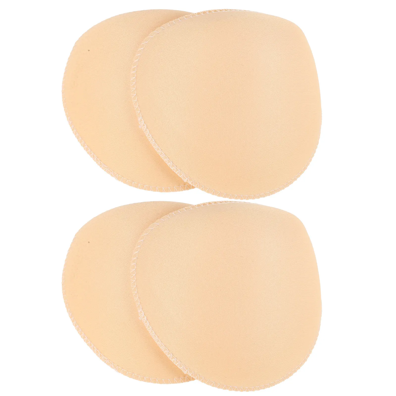 2Pairs Skin-Tone Foam Shoulder Cushions No-Sewing Self-Adhesive Right-Angle Shoulder Pads for Suit Jackets Blazer Coat Vest