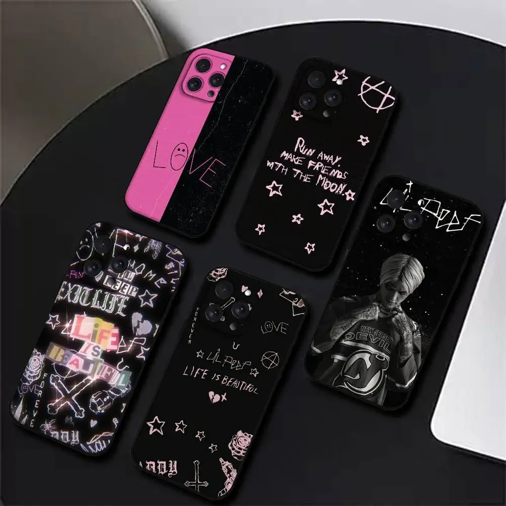 Противоударный силиконовый чехол для телефона Singer Lil Peep Hellboy Love для iPhone 17, 16, 15, 11, 12, 14, 13 Pro Max, Mini, XS, XR, 7 Plus, 17E