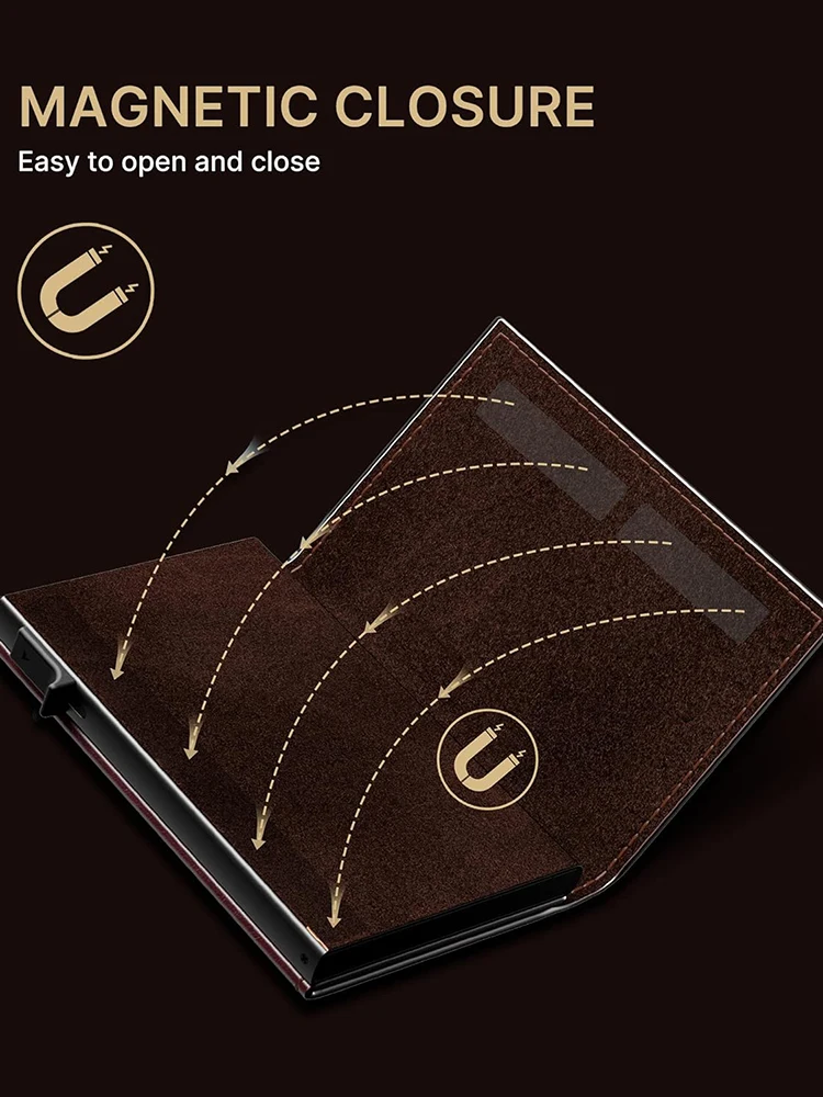 Smart Wallet for Men RFID Blocking Slim Carbon Fiber AirTag Wallet