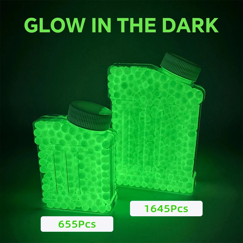 Bolas de Airsoft Fluorescentes Z4 de 6 mm, 0.12 g, Bolas de Plástico para Pistola de Airsoft, Bolas de Airsoft que Brillan en la Oscuridad