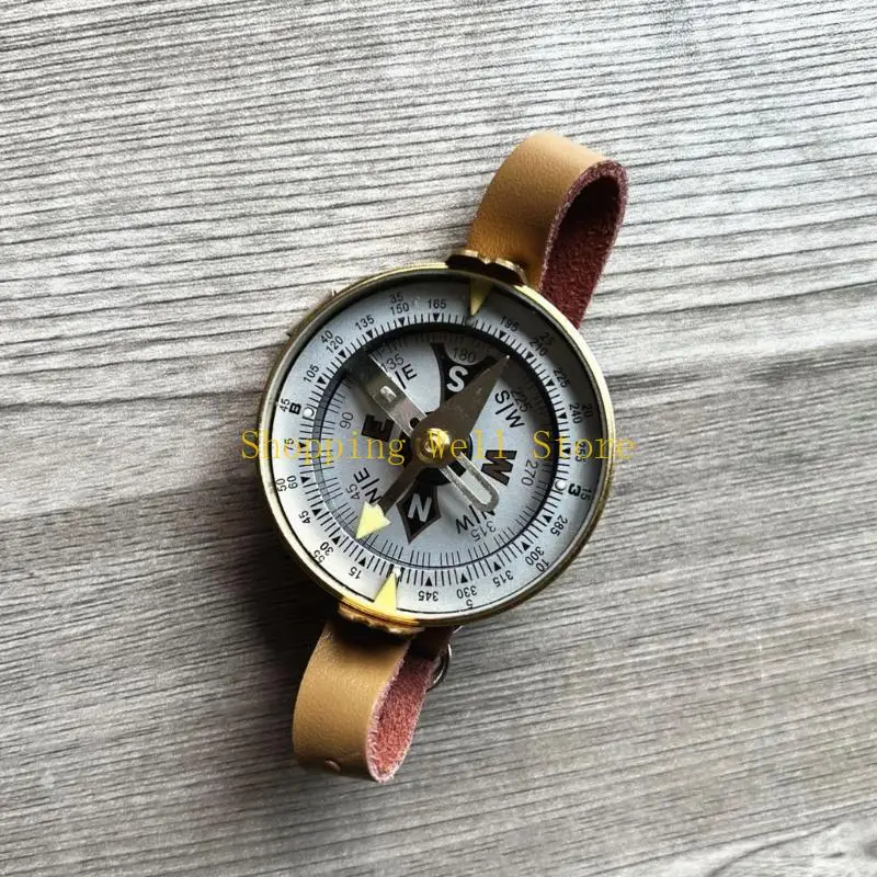 KX4B Watertight Pocket Watch Compasses Navigations Compasses Wrist Clear Cover Compasses Camping Hikings Pocket Survival Tool