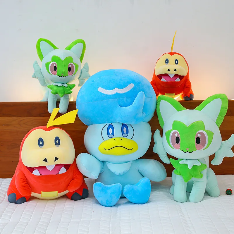 Pokemon Peluches Sprigatito Anime Stuffed Animals Movie Games Soft Toys & Hobbies Plush Cat Birthday Gift