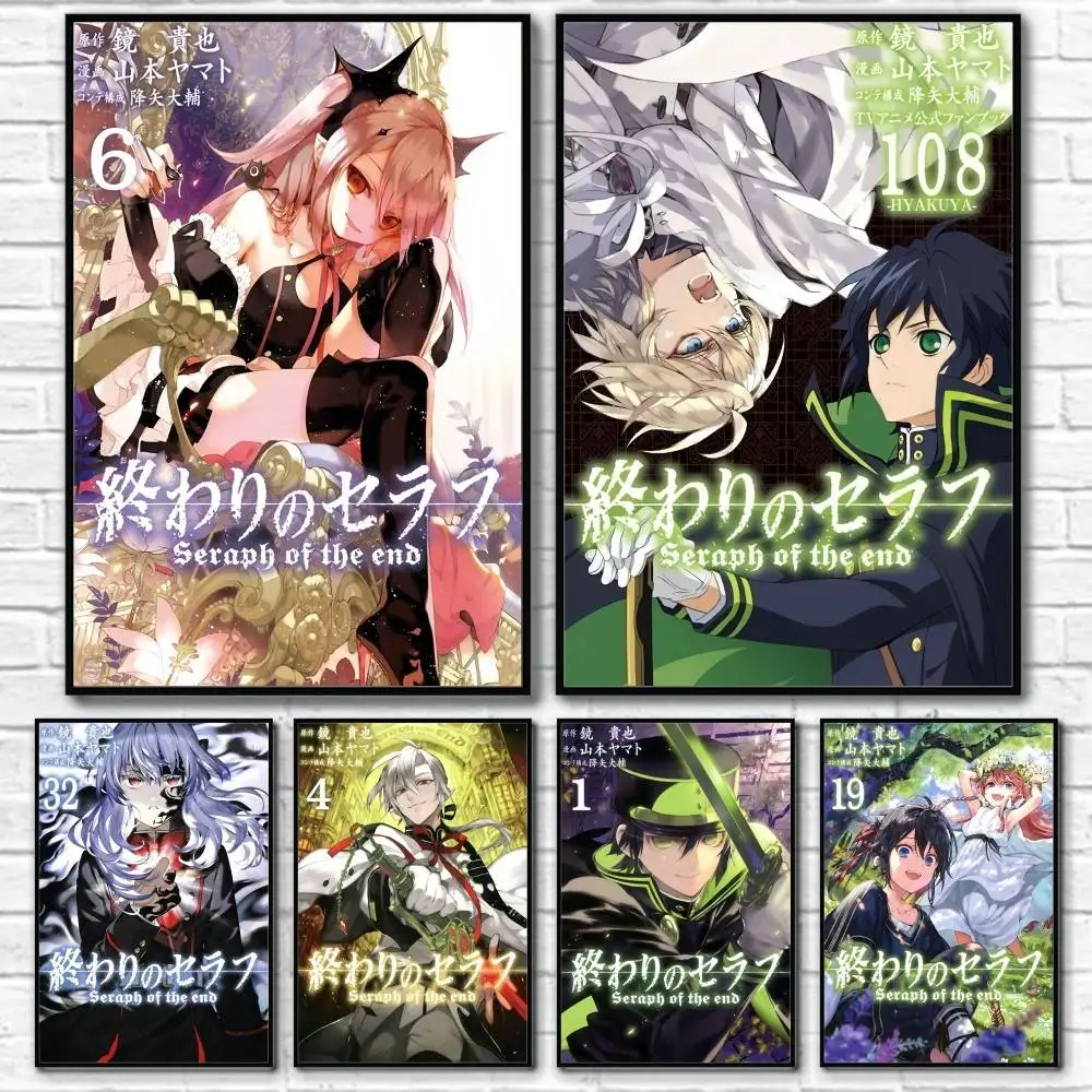 

Anime S-seraph Of The End Poster Home Living Bed Room Bar Hallway Sticky Wall Art Printing Waterproof Aesthetic Decor