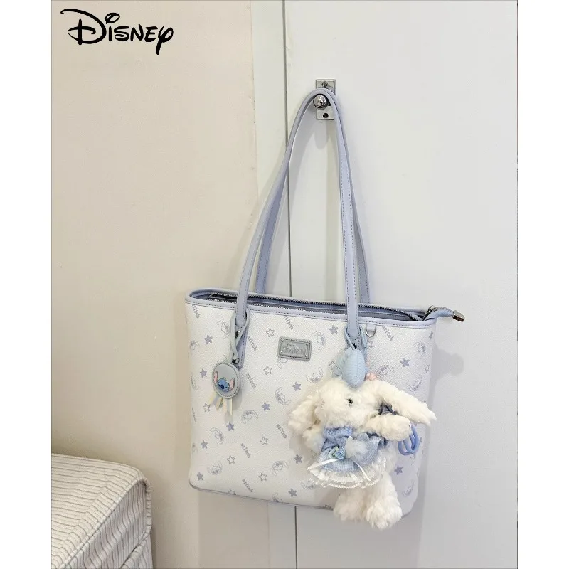 

Disney Cartoon Cute Stitch Women's Tote Bag Student Commuting Fashion Personality Trend Large Capacity Storage Bag Holiday Gift