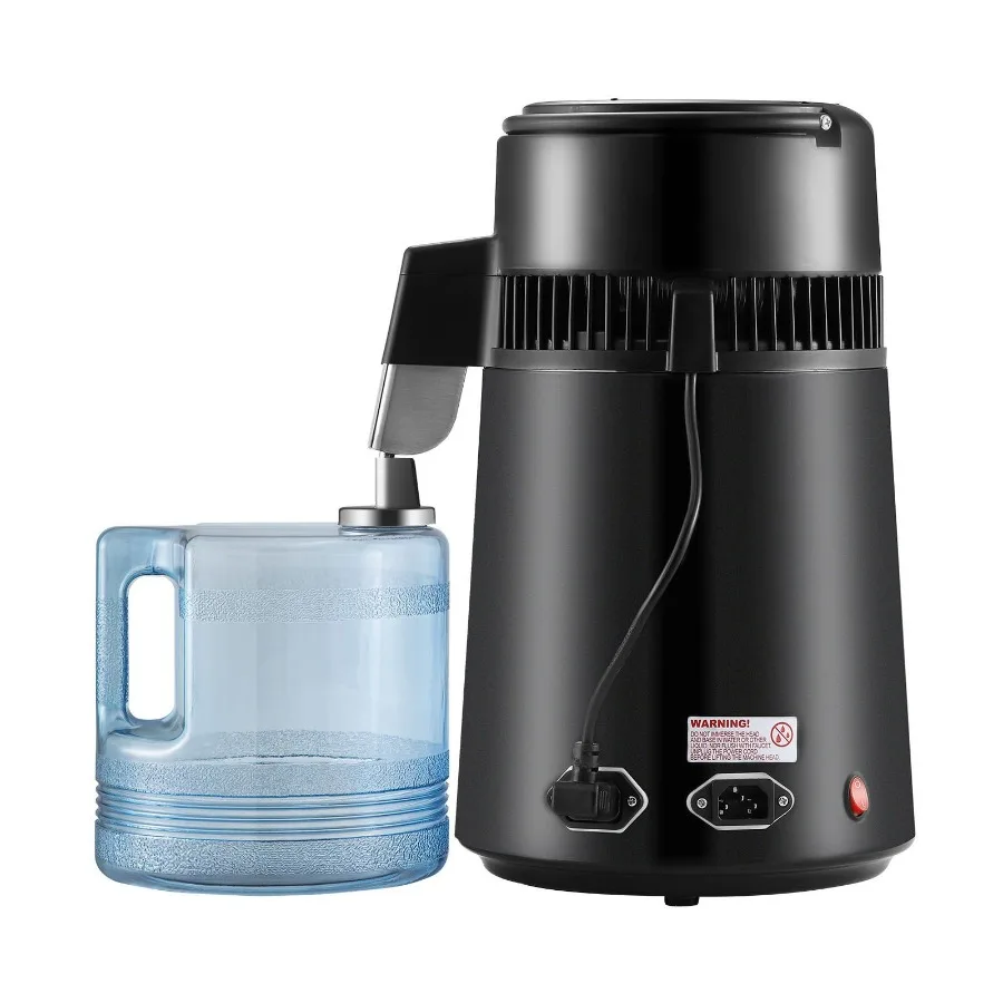 

Water Distiller 4L 1.05 Gallon Pure Water Purifier Filter For Home Countertop 750W Distilled Water Maker Stainless Steel Inter