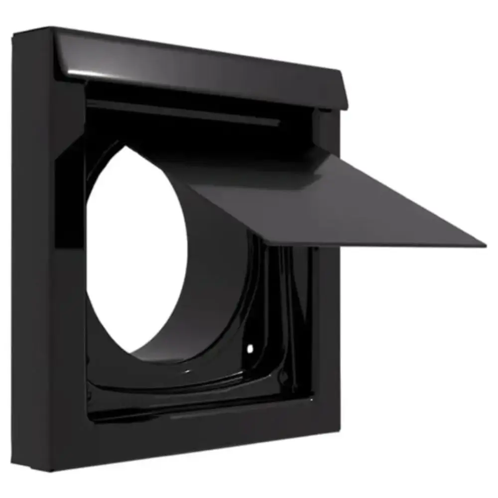 غطاء تهوية للمجفف بتصميم المثبط، مادة معدنية بحجم 4 بوصة، جهاز تهوية مصمم لتعزيز تدفق الهواء