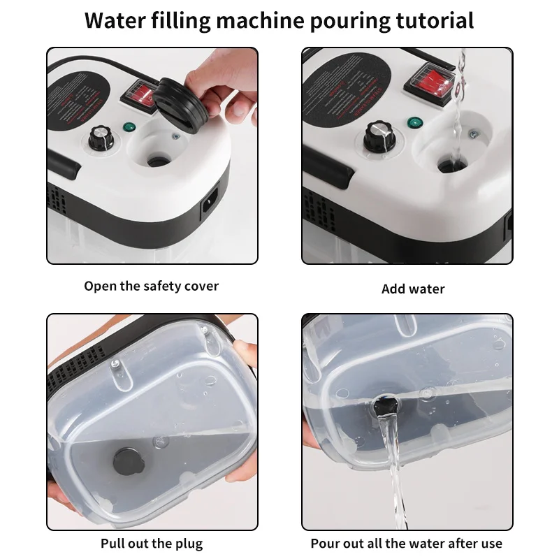 Steam Cleaner High 2500W Temperature Pressure Washer with Remote control Steam Cleaning Machine For Home Kitchen Hood Car EU
