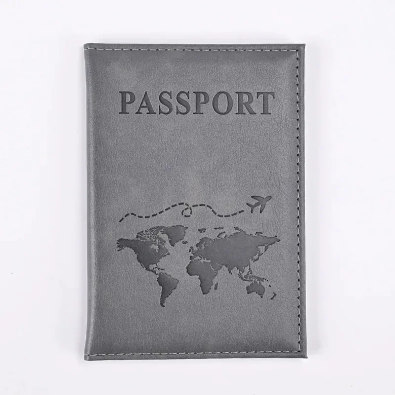 Porta pasaporte Vintage de PU, fundas para pasaporte, funda protectora para pasaporte de viaje, tarjetero de identificación, accesorios de viaje