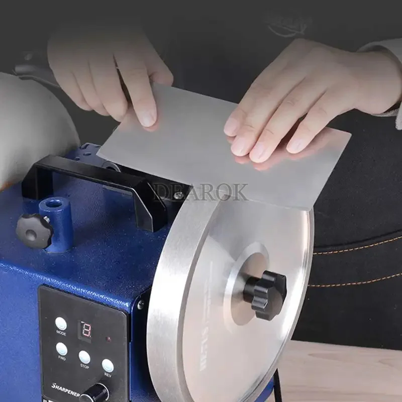 10 Inch Low Speed Water Cooled Knife Sharpener,sharp-edged Electric Grinder, Butcher's Kitchen Knife, Scissors, Knife Grinder