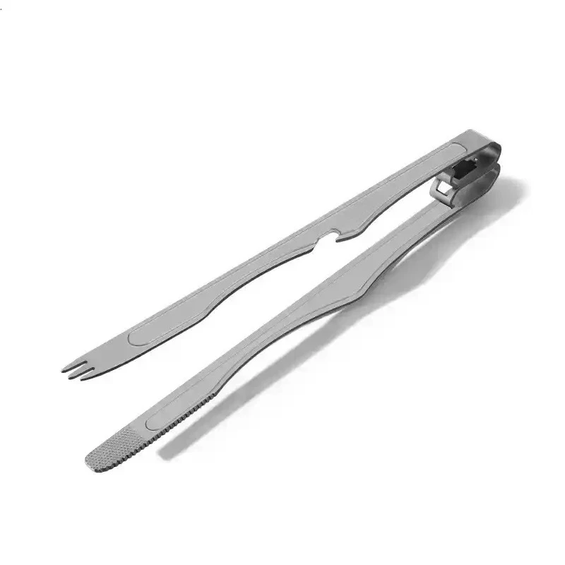 Multi Functional Titanium Clip, Titanium Knife and Fork, Outdoor Camping, Barbecue Clip, Grilled Meat, Fried Steak