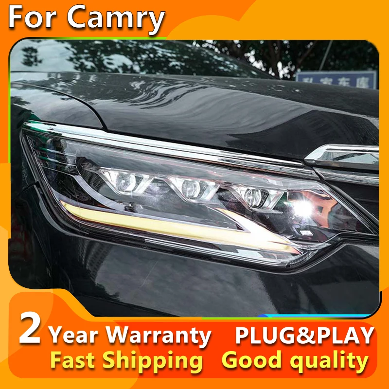 

Car Styling for Toyota Camry Head Lamp 2015-2017 LED Headlight Projector Lens DRL Animation Automotive Accessories