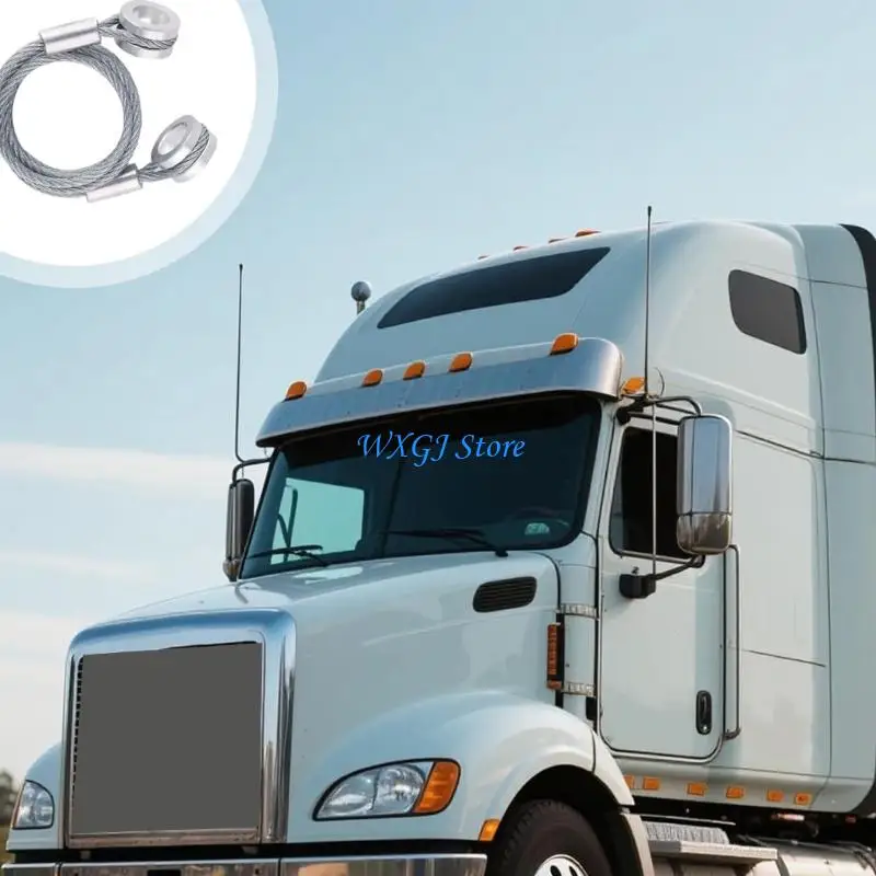 

37JE Pack Of 2 Metal Neighborhood Control Cables For Durability Easy Mounting On Automobiles