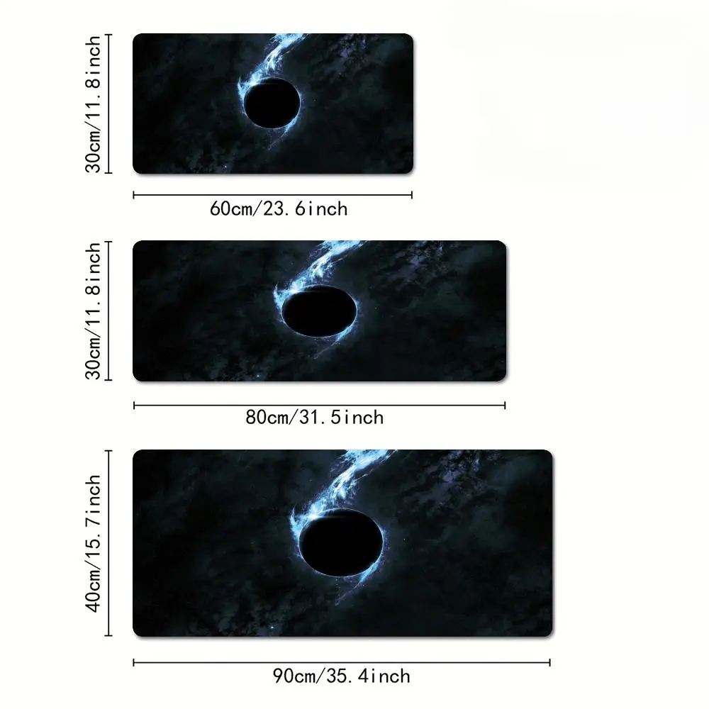 Podkładka pod mysz z motywem czarnego dziura, mata na biurko, podkładki gamingowe, gumowa, antypoślizgowa, wytrzymała, wodoodporna, akcesoria PC, podkładki pod klawiaturę i mysz, dywanik
