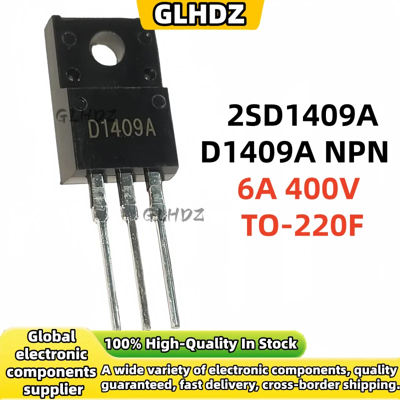 10UDS-30Uds 2SD1409A D1409A Power Transistor TO-220F 6A 400V In the warehouse
