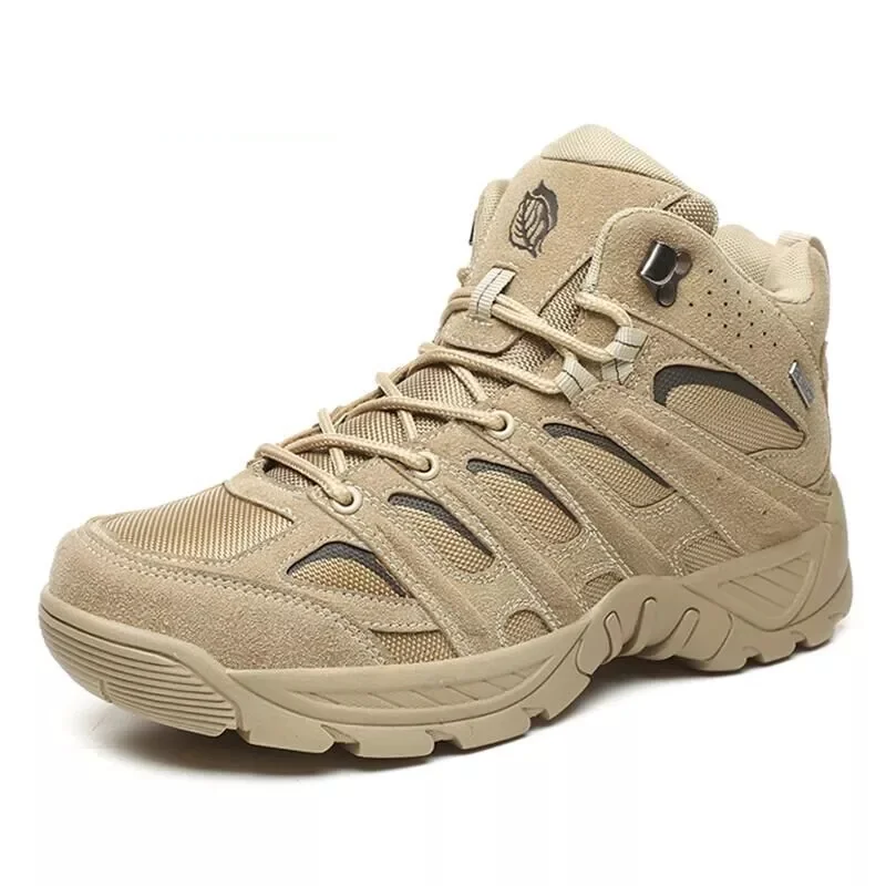 Modne buty męskie zimowe krótkie buty Outdoor męskie buty turystyczne jesienne trampki lekkie antypoślizgowe męskie buty pustynne botki