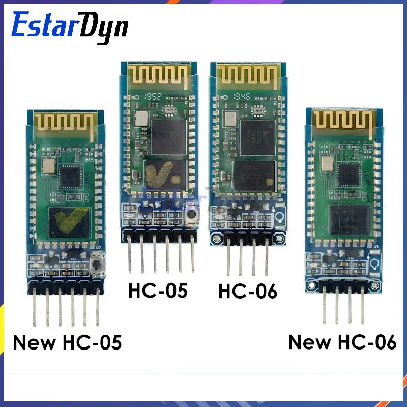 Estardyn HC-05 HC-06 Master-Slave 6Pin/4Pin Anti-Reverse, Integrated Bluetooth Serial Pass-Through  Wireless Serial for Arduino