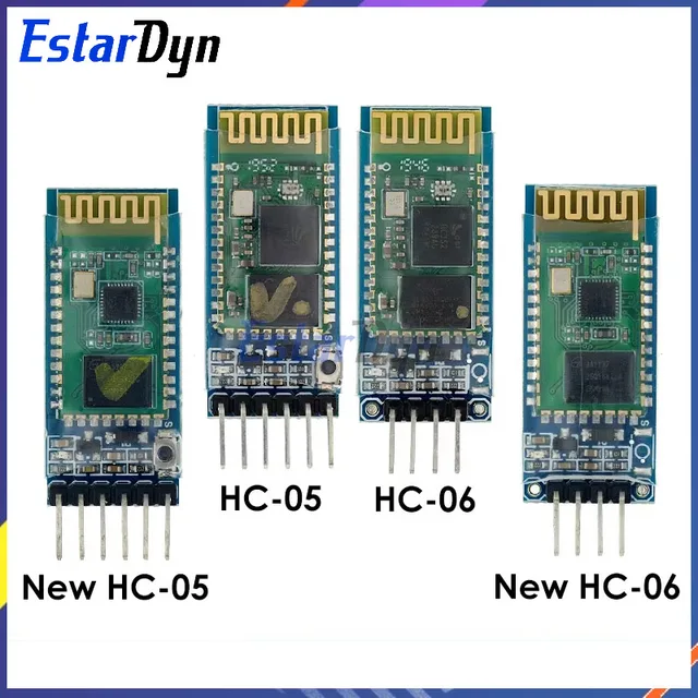 Estardyn HC-05 HC-06 Master-Slave 6Pin/4Pin z zabezpieczeniem przed odwrotnym polaryzacją, zintegrowany Bluetooth Serial Pass-Through Bezprzewodowy Serial dla