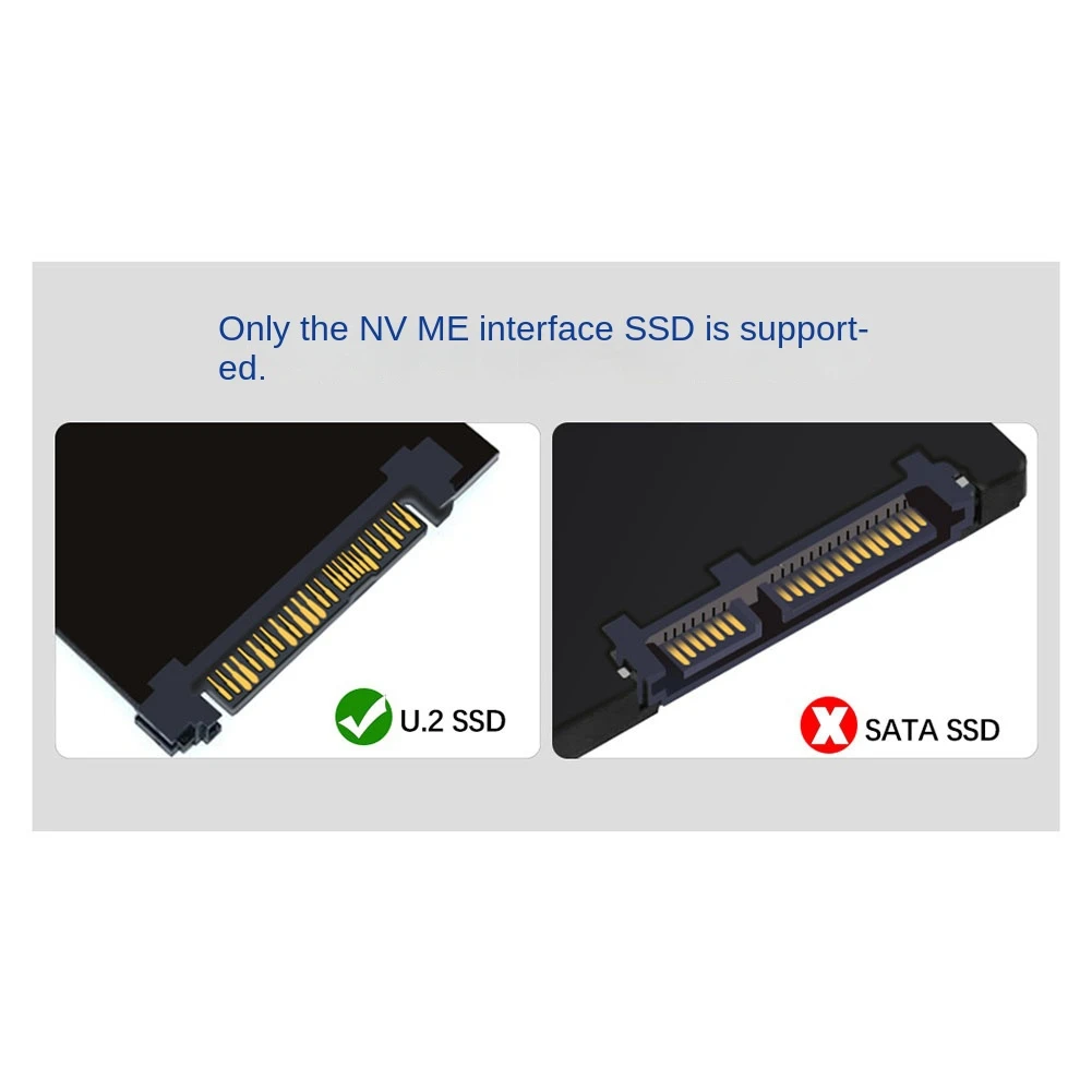 Tarjeta de expansión VO PCI-E a SFF-8643, tarjeta de expansión de 2 puertos PCI-EX4 a U2 NVME, adaptador de disco duro, tarjeta sin división de doble puerto