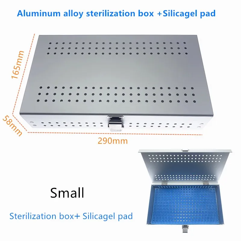 Sterilization Box Tray Aluminium Alloy Box Disinfection Box Case Dental Ophthalmic Surgical Instruments