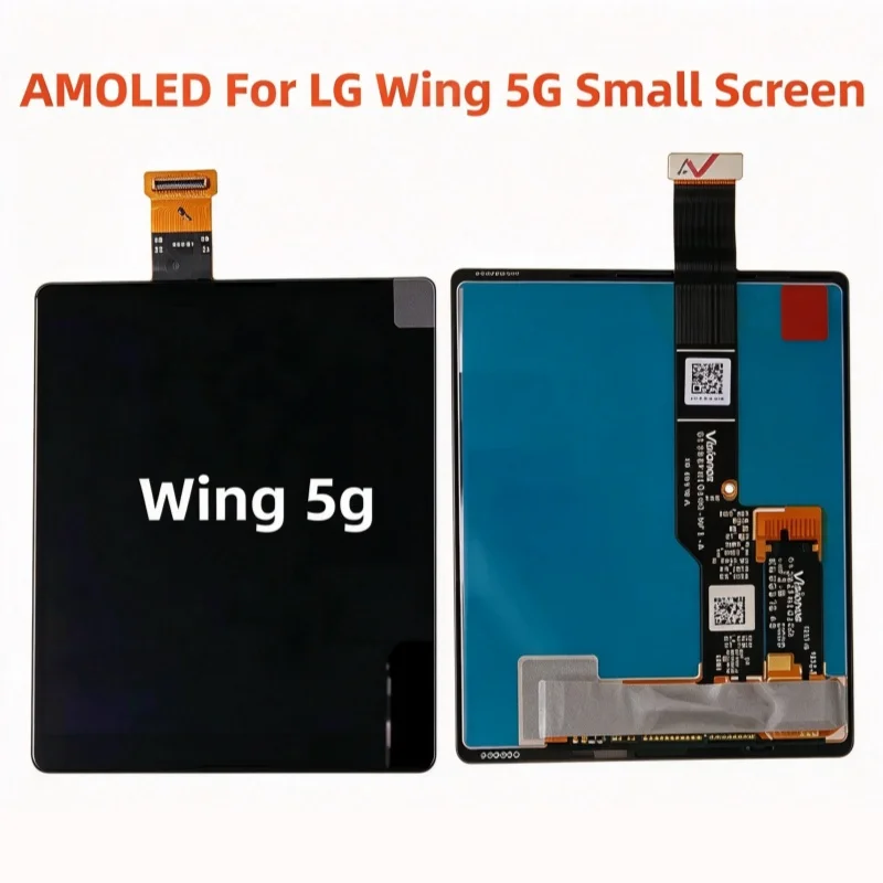 AMOLED LCD For LG Wing 5G F100 F100EM/ F100V/ LM-F100N Small Screen LCD Display Touch Screen