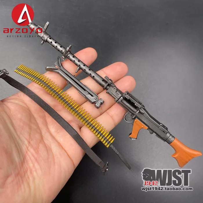 1/6 Schaal MG34 MG42 Machinegeweer Model PVC Materiaal Voor Action Figure Scène Accessoire Speelgoed Poppen Geschenken Collectie