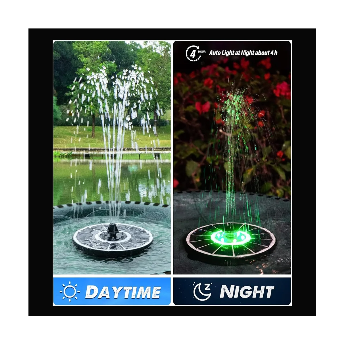 Solar Fountain , 3.5W Floating Solar Bird Bath Fountains Solar Fountain Pump for Bird Bath, Garden, Pond, Pool, Patio