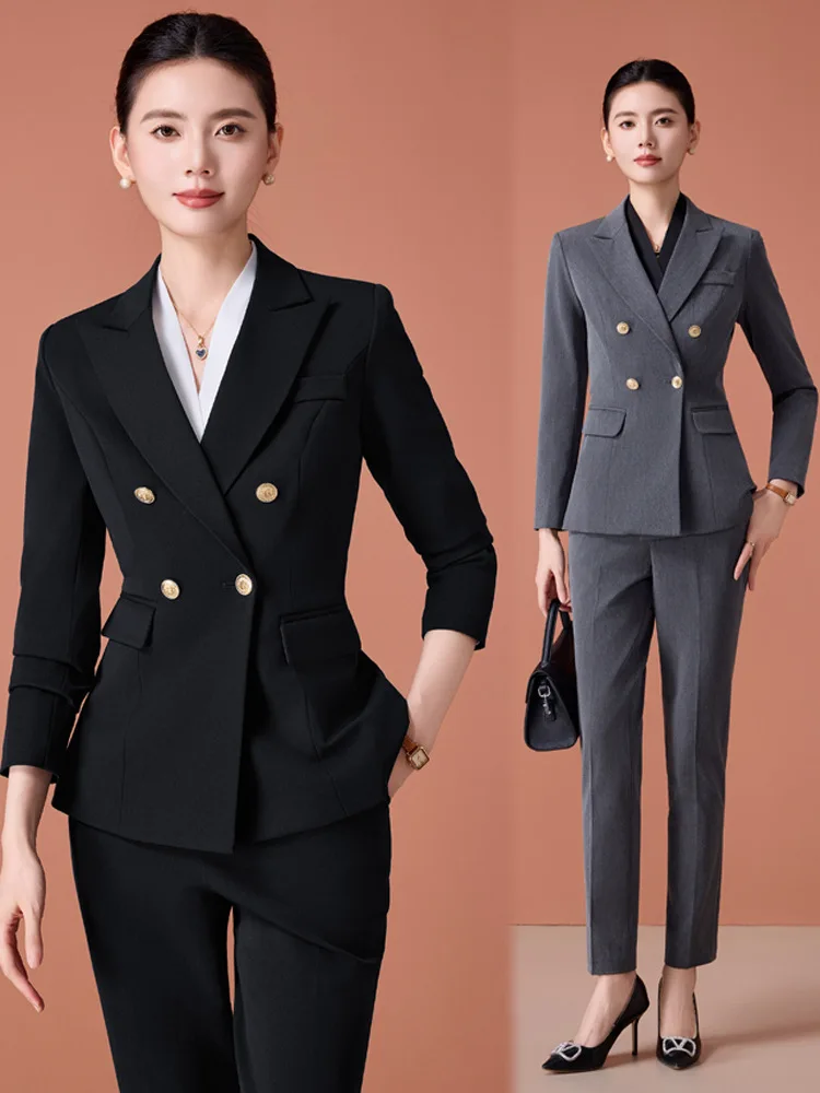 

Women's Professional Suit for Spring and Autumn2025New high-end business formal attire with a professional vibe for the workplac