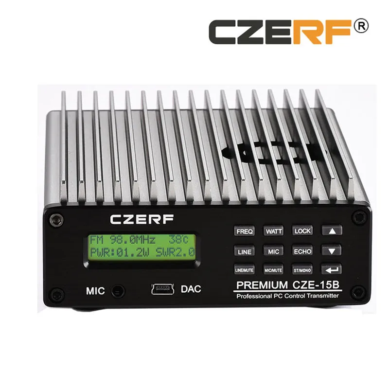 CZE-15B 15W Radio FM Transmitter PC Control and USB FM Broadcasting Station Transmitter